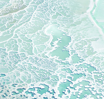 Joshua Jensen-Nagle, "Dead Sea Salts I," archival inkjet print face-mounted to Plexiglass, 30 x 31.5" (also available: 41 x 43, 55 x 58, 67 x 70)