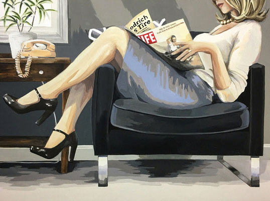 Leslie Graff, "LIFE," 2020, acrylic on canvas, 30 x 40 inches, $6,000