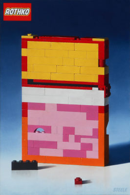 Ben Steele, "Reconstructing Rothko," 2020, oil on canvas, 45 x 30 inches - SOLD