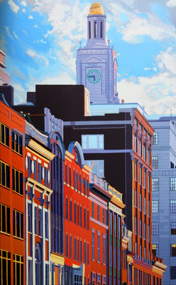 Andrew Woodward, "Newbury Colors," 2015, acrylic on canvas, 48 x 32 inches, $8,600