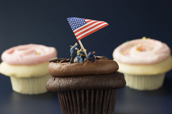Christopher Boffoli, "Iwo Cupcake," acrylic-dibond mounted photograph, 24 x 36 inches, (also available: 12 x 18, 32 x 48, 48 x 72)