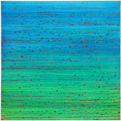 Joanne Mattera, "Silk Road 311," 2015, encaustic on panel, 12 x 12 inches, $2,400