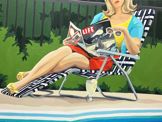 Leslie Graff, "Considering Life," 2021, acrylic on canvas, 30 x 40 inches, $6,000