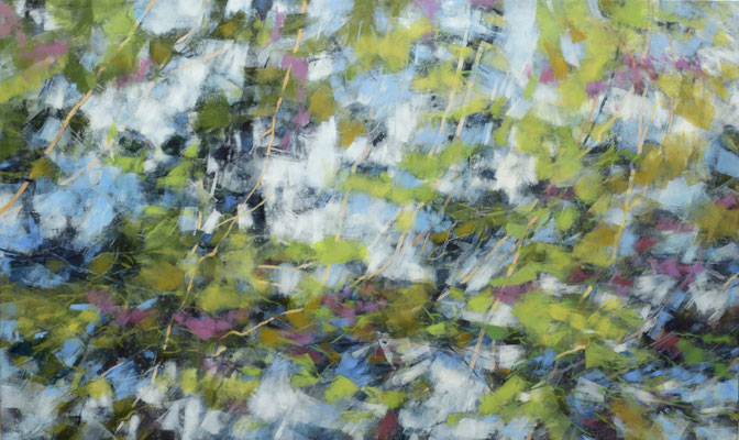 Teri Malo, "Breezy Afternoons," 2019, oil on panel, 36 x 60 inches, $11,000