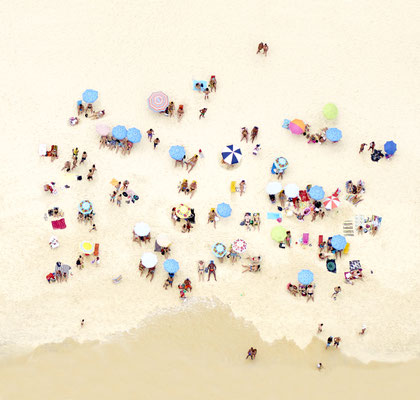 Joshua Jensen-Nagle, "Sunbathers of Copacabana III," archival inkjet print face-mounted to Plexiglass, 41 x 43" (also available: 30 x 31.5, 55 x 58, 70 x 73)