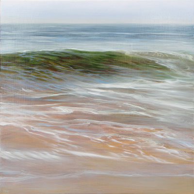 Teri Malo, "Another Nauset Wave," 2012, oil on panel, 12 x 12 inches - SOLD