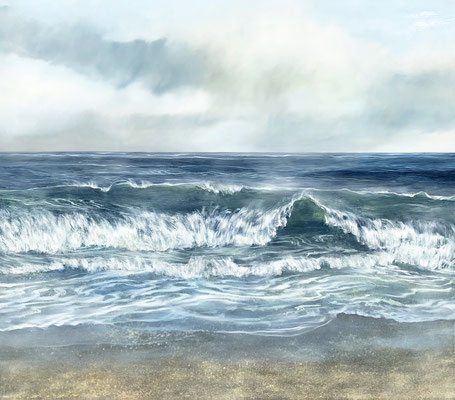 Teri Malo, "The Day After #2," 2019, oil on panel, 42 x 48 inches, $10,000