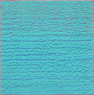 Joanne Mattera, "Silk Road 343," 2017, encaustic on panel, 12 x 12 inches SOLD