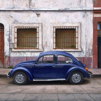 Scott Duce, "Vocho Viejo #21," 2017, oil on panel, 20 x 20 inches, $4,000