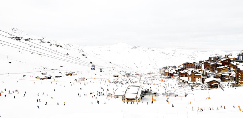 Joshua Jensen-Nagle, "Gazing into it All (Val Thorens)," archival inkjet print face-mounted to Plexiglass, available in: 23x48", 32x66", 43x88", 56x115"