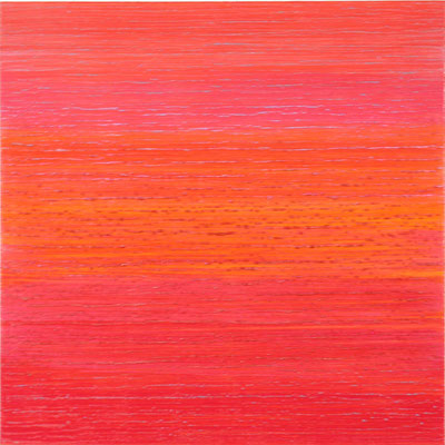 Joanne Mattera, "Silk Road 462," 2020, encaustic on panel, 18 x 18 inches, $4,400