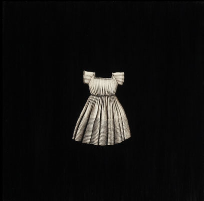 Matt Duffin, "Dress 3," 2018, encaustic on panel, 16 x 16 inches