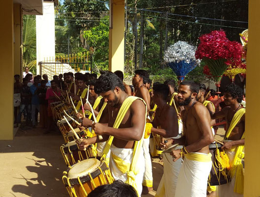 Tempelfest Varkala Kerala