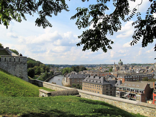 Zitadelle Namur mit einem Ausmaß von 80 Hektar