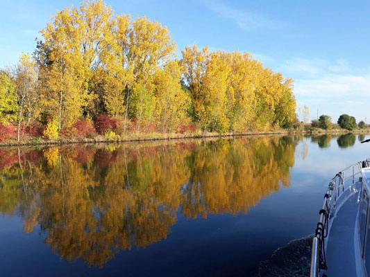  Goldener Oktober - wir fahren nur noch wenige Kilometer bis Bremen