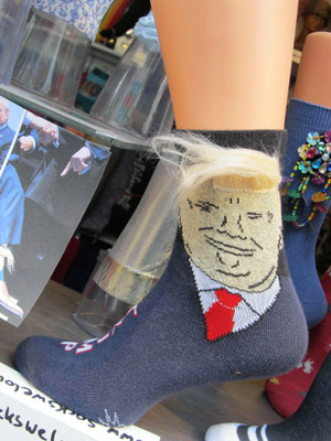 Für Fan`s gibt es "Trump-Socken" 