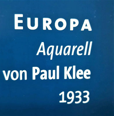 Europa - schon 1933 von Paul Klee thematisiert und gemalt