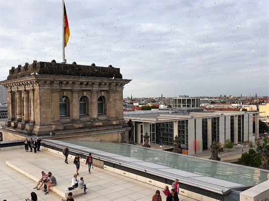 Eine tolle Aussicht am Fuß der Glaskuppel