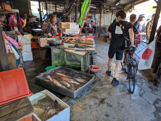 鹿港の市場