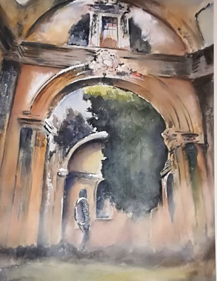 VESTIGES. AQUARELLE 66 X 81