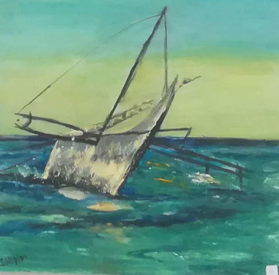 TEMPETE . ACRYLIQUE