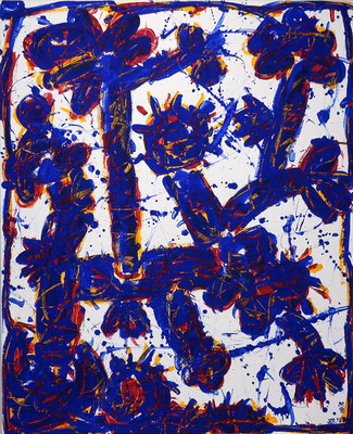 Arbres - OUZANI 2017 - Acrylique sur toile - 81 x 100 cm