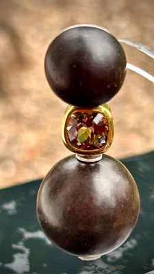 Salzburg, Sterl.mit Holz € 890,00, ZwischenstückSterl. verg. mit hellem Rauchquarz € 265,00 , Holzkugel € 30,00