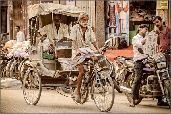 Rikschafahrer in Madurai, Tamil Nadu