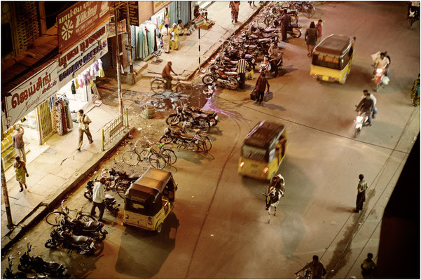 Nächtliches Madurai, Tamil Nadu