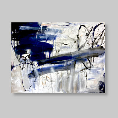Mirror, Mirror On The Wall...., 2023, mixed media auf 200 x 150cm Leinwand