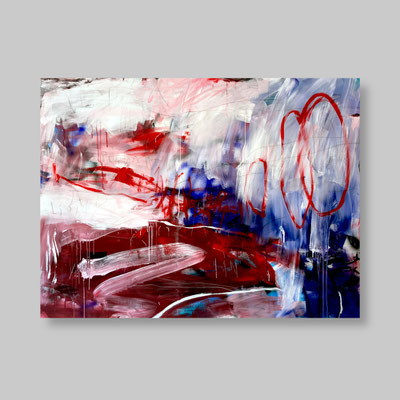Spotify Playlist, 2023, mixed media auf 180 x 135cm Leinwand