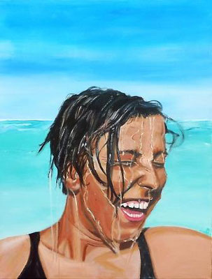 Lebenslust, 2024, 60x80 cm, Acryl auf Leinwand