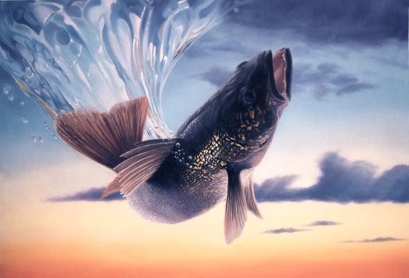 Quantum Fear, Oil on Canvas, 24"x36".