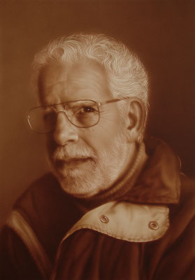 Dr Jose Barros- Nato, Mixed Media on Board, 18"x 24".