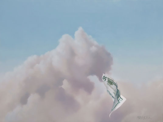Gone with the Wind, Oil on Board, 8"x 10".