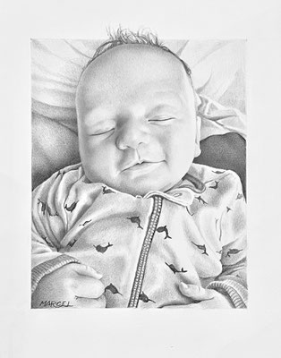 Conor, graphite on paper, 8"x 10".