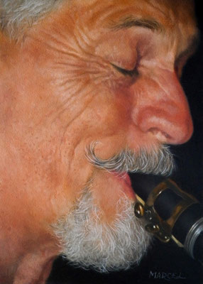 Le Grand Renaud, Oil on Board, 5"x7".