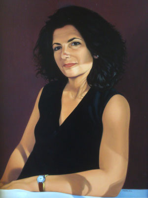 Patricia, Oil on Canvas, 9"x12".