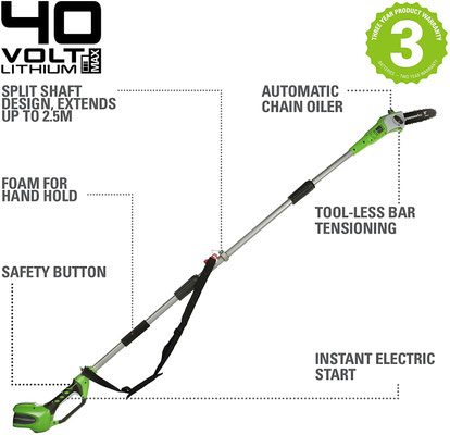 potatore #telescopico #asta #batteria #40v #greenworks #sandroshop