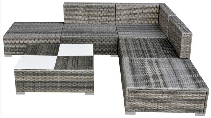 divano #polirattan #grigio #angolo #angolare #arredo #giardino #esterni #sandroshop #tavolino