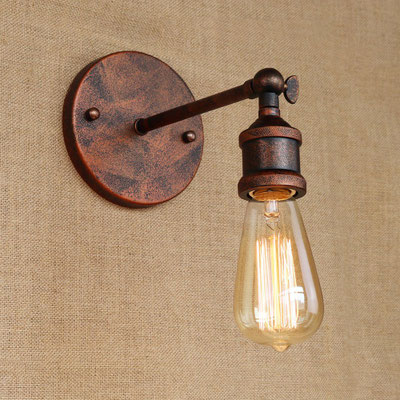 applique +vintage +retrò +industriale +parete +ruggine +sandroshop +vendita +online