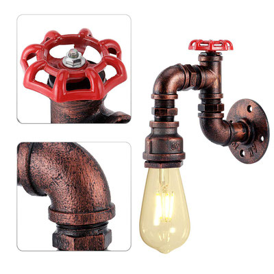 applique +vintage +retrò +industriale +parete +sandroshop +vendita +online +rame +spazzolato +ruggine