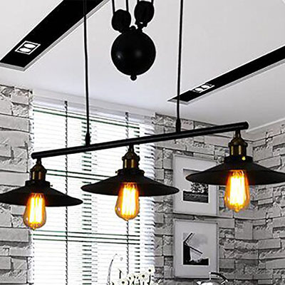Lampadario +vintage +puleggia +old style +luce +soffitto +industrial +sandro +shop +shopping +vendita +online +lampada