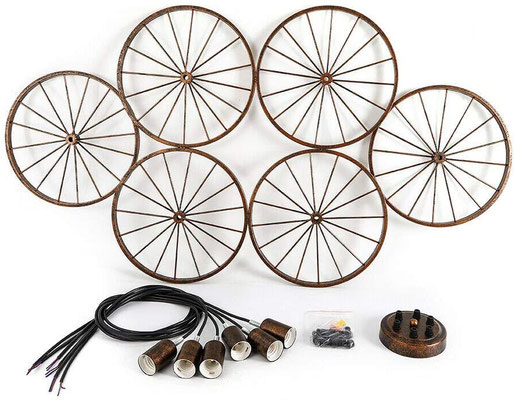 lampadario +vintage +bicicletta +soffitto +antico +sandro +shop +6 +luci +retò +industtriale +ruota