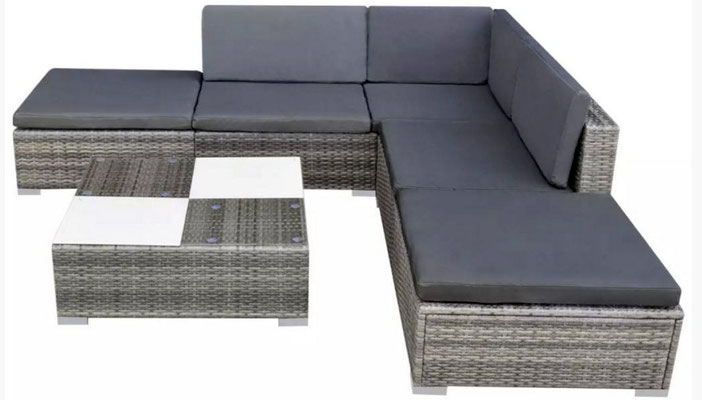 divano #polirattan #grigio #angolo #angolare #arredo #giardino #esterni #sandroshop #tavolino