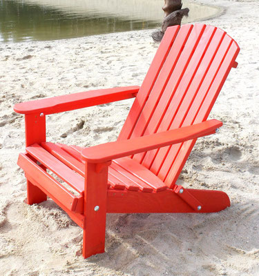 muskoka +adirondack +sedia sdraio +sandro shop +arredo + giardino +legno +acacia +outdoor +rossa