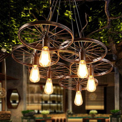 lampadario +vintage +bicicletta +soffitto +retrò+sandro +shop +6 +luci