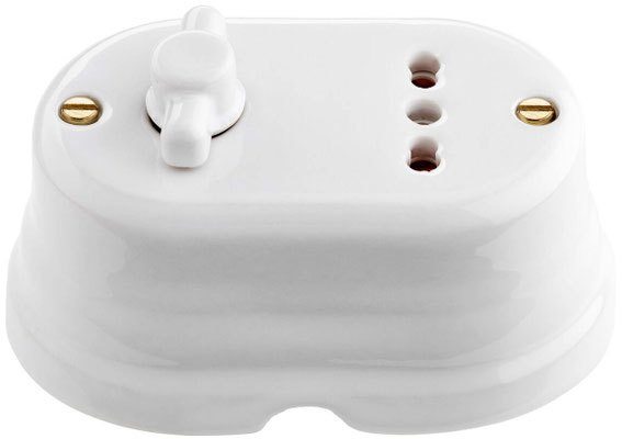 serie #oval #le prolunghe #c'era una volta #porcellana #ceramica #impianto elettrico #a vista