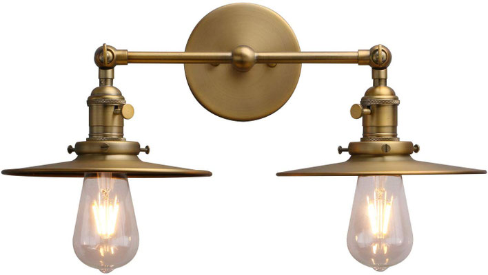 plafoniera #lampada #applique #muro #ottone #vintage #industriale