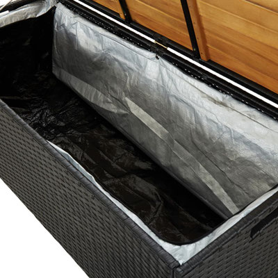 cassapanca #esterno #giardino #riponi #cuscini #polirattan